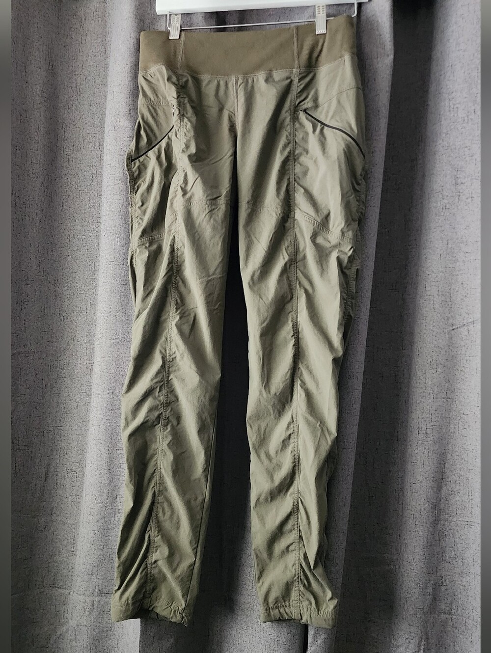 Prana Koen Capri Pants Women’s S Olive Green Lightweight Hiking Travel Outdoor